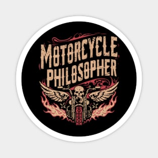 Motorcycle Motorbike Philosopher Biker Rider Magnet